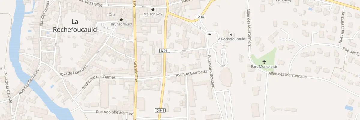 Plan du 11T Bd du Gen de Gaulle à La Rochefoucauld-en-Angoumois