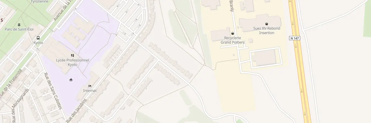 Plan du 29 Rue Vergniaud à Poitiers