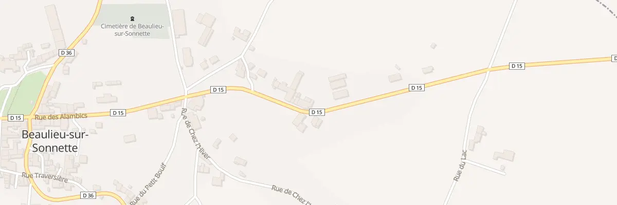 Plan du 5052 Le Bourg à Beaulieu-sur-Sonnette