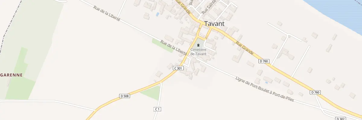 Plan du 5 Rue du Porteau à Tavant