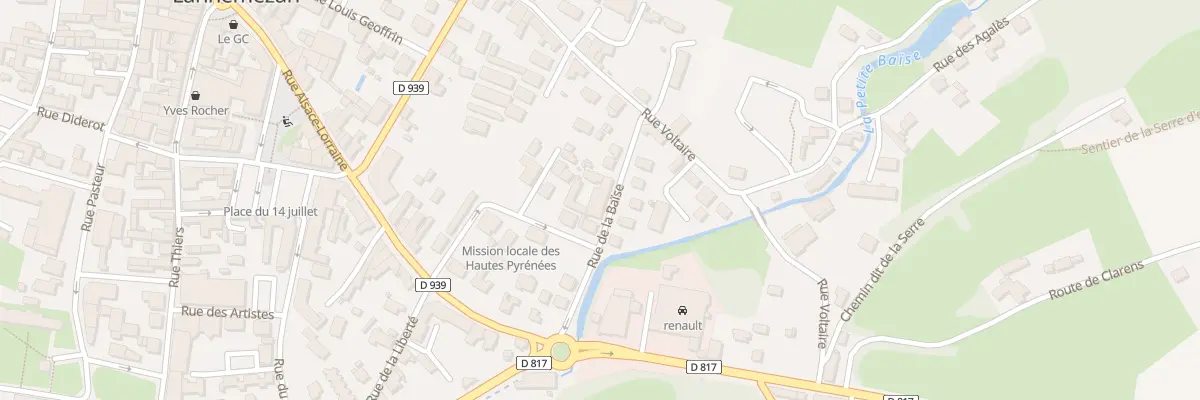 Plan du 125 Rue de la Baïse à Lannemezan