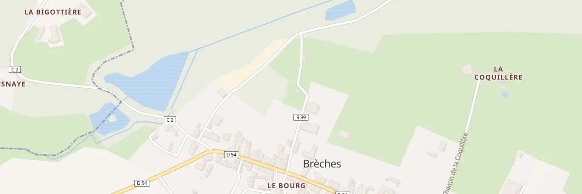 Plan du 128 Le Bourg à Brèches