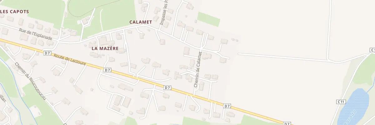 Plan du 7 La Haille à Cassaigne