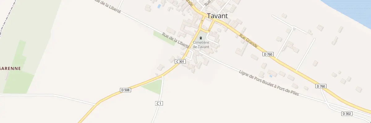 Plan du 2 Pl du Porteau à Tavant