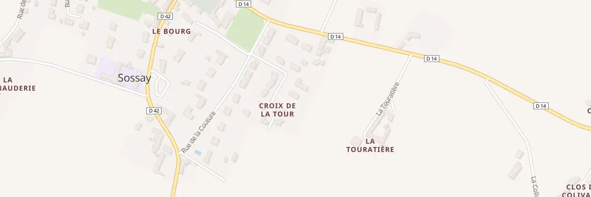 Plan du 7 Rue Croix de la Tour à Sossais
