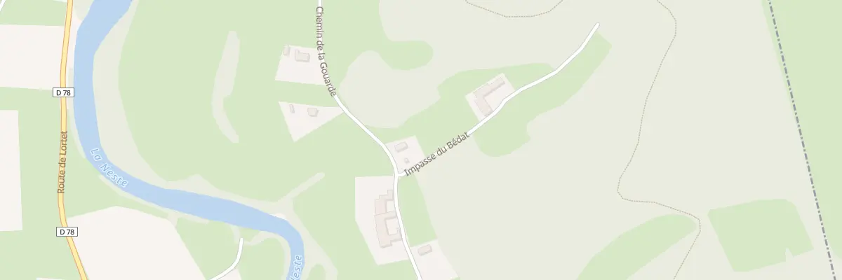 Plan du 21 Rte de la Gouarde à Izaux