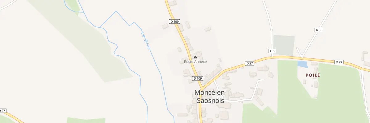 Plan du 5 Rue du Saosnois à Moncé-en-Saosnois