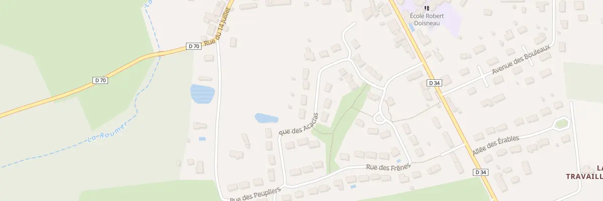 Plan du 23 Rue des Acacias à Cléré-les-Pins