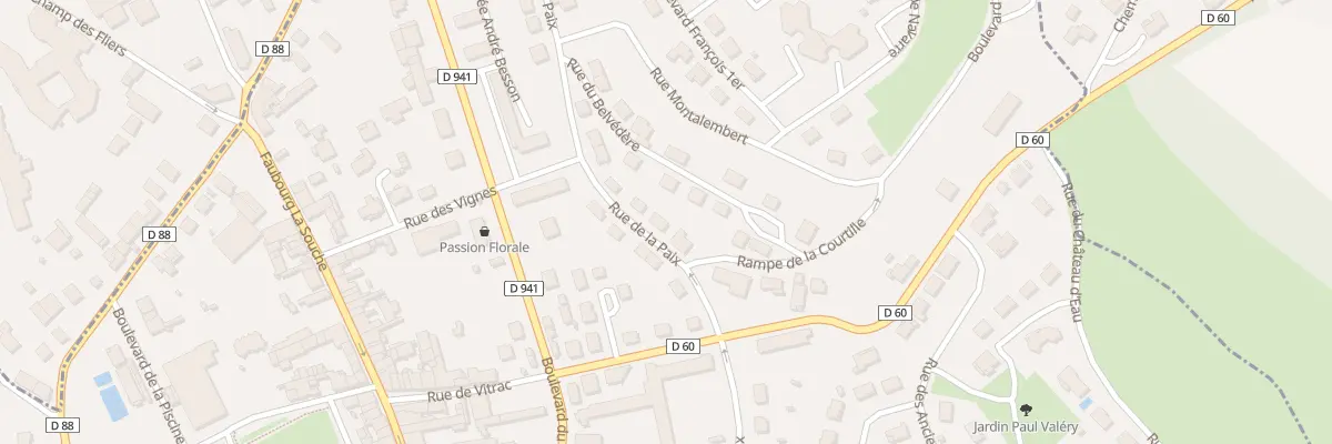 Plan du 29 Rue de la Paix à La Rochefoucauld-en-Angoumois