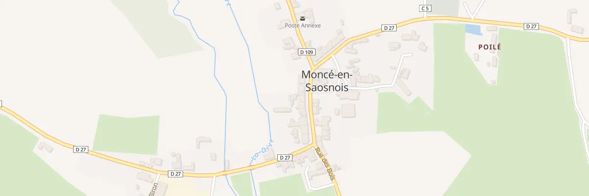 Plan du 13 Rue Principale à Moncé-en-Saosnois