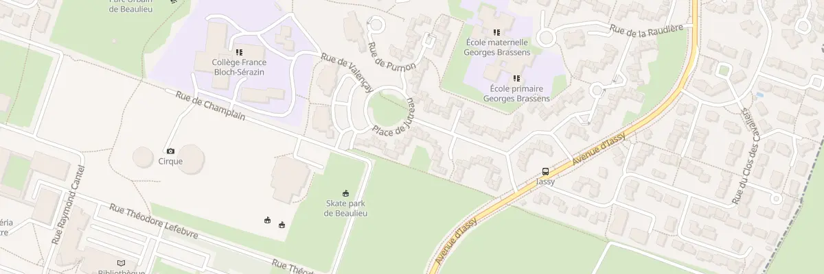 Plan du 1 Pl du Jutreau à Poitiers