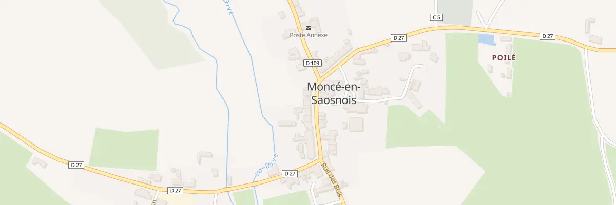 Plan du 15 Rue Principale à Moncé-en-Saosnois