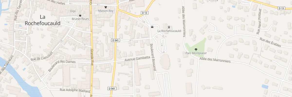 Plan du 22 Av Gambetta à La Rochefoucauld-en-Angoumois