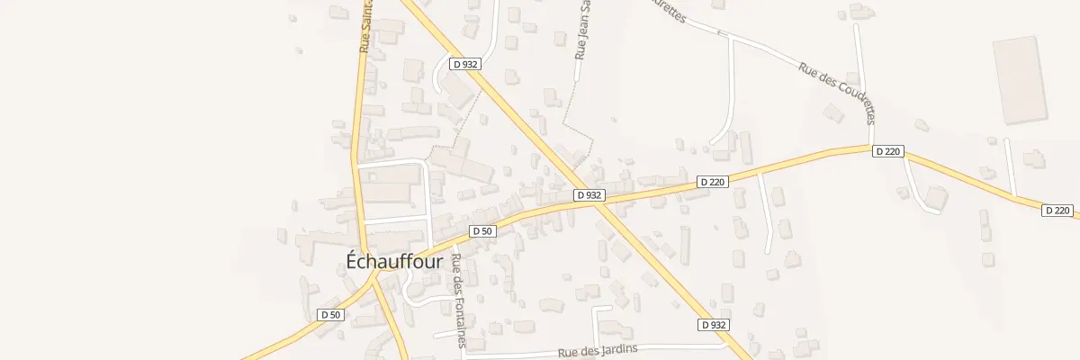 Plan de la Grande Rue à Échauffour