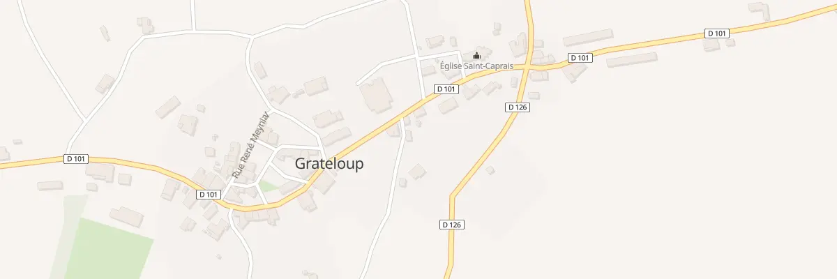 Plan du 9999 Bourg de Grateloup à Grateloup-Saint-Gayrand