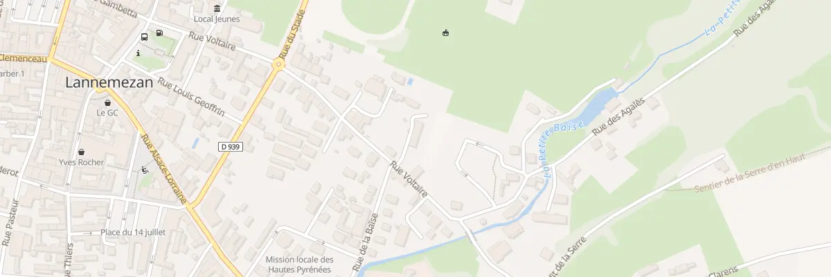 Plan du 365 Rue Voltaire à Lannemezan