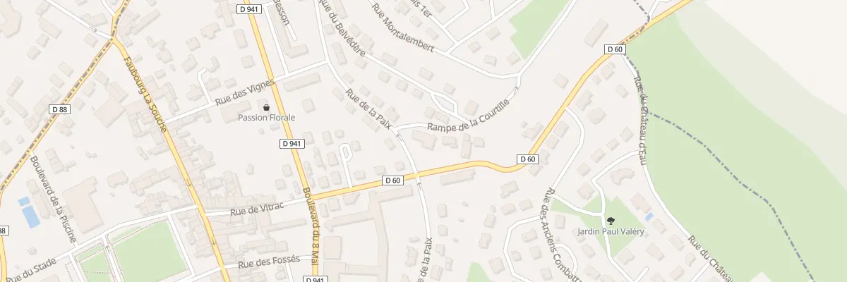 Plan du 34 Rue de Vitrac à La Rochefoucauld-en-Angoumois