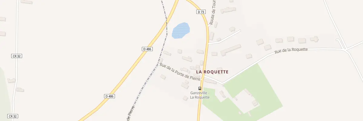 Plan du 9 Rte de Tourville à Ganzeville