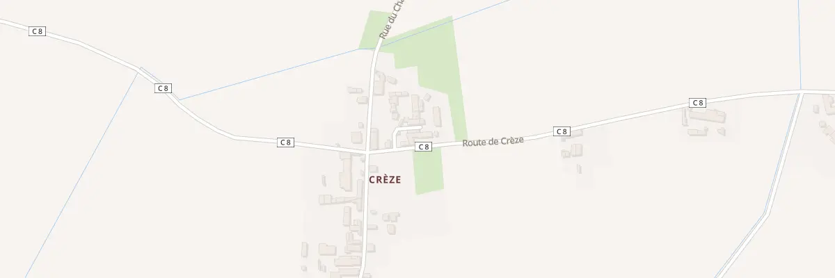Plan du 2 Rte de Creze à Brizay