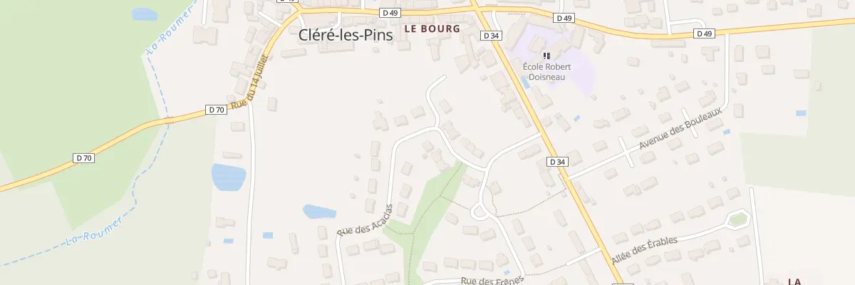 Plan du 12 Rue des Acacias à Cléré-les-Pins