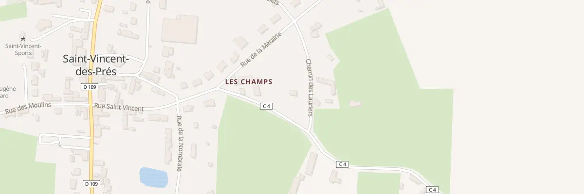 Plan du 2 Che des Lauriers à Saint-Vincent-des-Prés