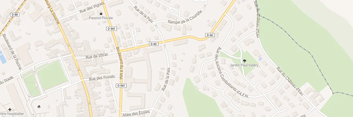 Plan du 23 Rue de la Paix à La Rochefoucauld-en-Angoumois