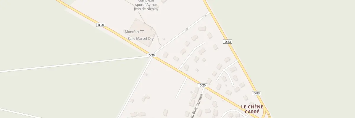Plan du 1 Lot du Chene Vert à Montfort-le-Gesnois