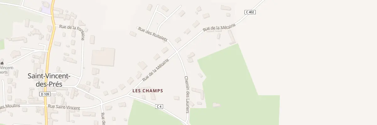 Plan du 1 Che des Lauriers à Saint-Vincent-des-Prés