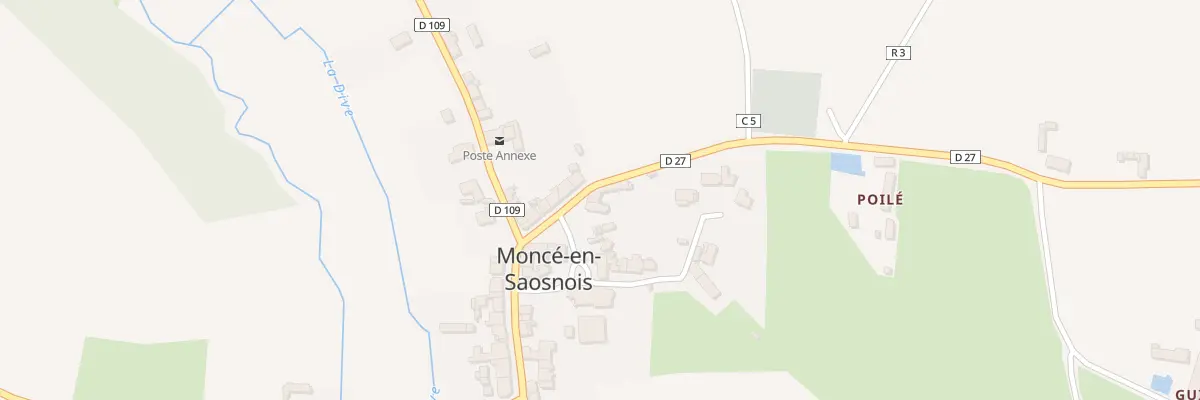 Plan du 1 Pl Sainte Anne à Moncé-en-Saosnois