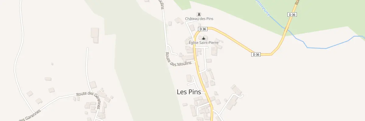 Plan du 2 Rte des Moulins aux Pins