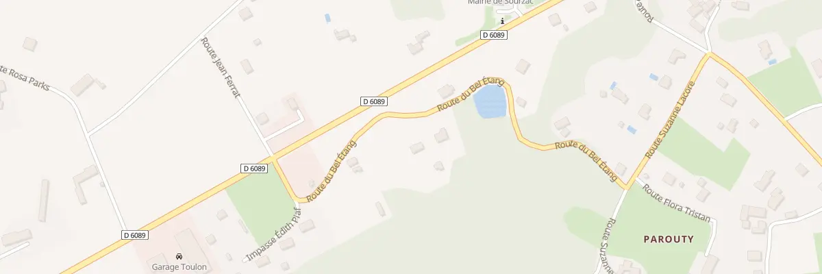 Plan du 248 Rte du Bel Etang à Sourzac
