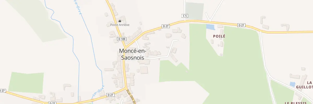 Plan du 5 All des Ruettes à Moncé-en-Saosnois