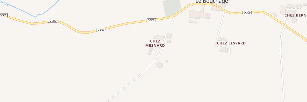 Plan du 6 Chez Mesnard au Bouchage