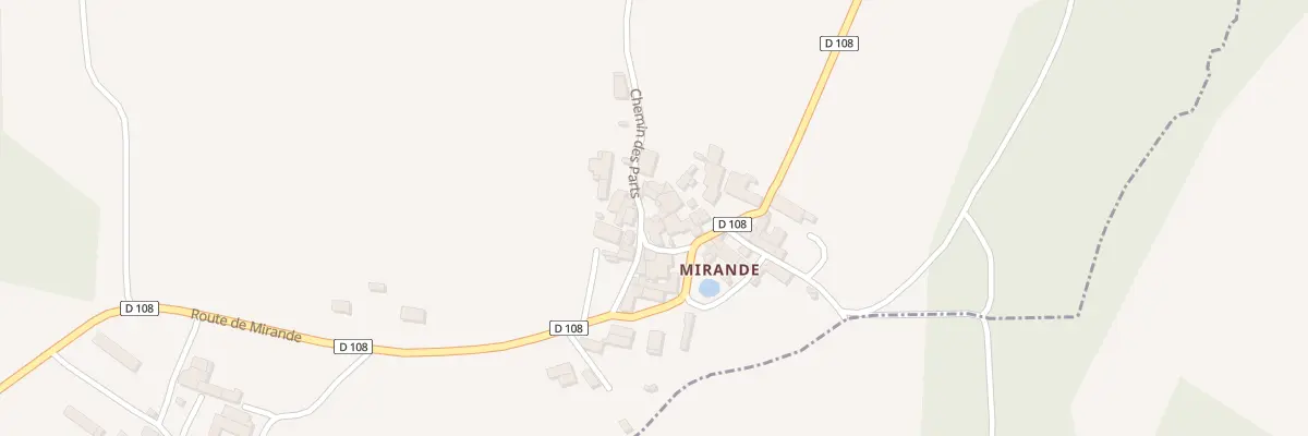 Plan du 5078 Mirande à Vouzan