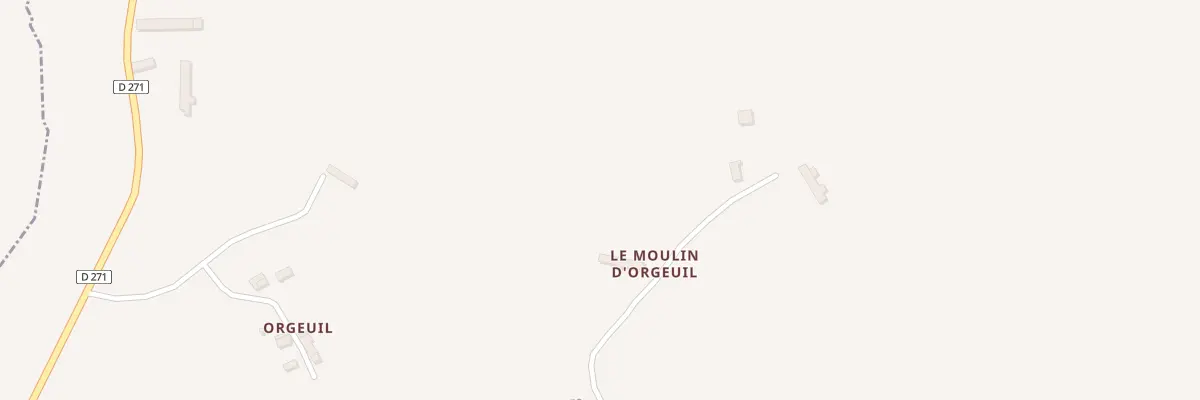 Plan du 109 Le Moulin d’Orgueil à Ferrières-la-Verrerie