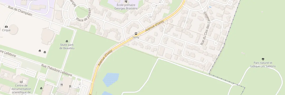 Plan du 8 Rue du Clos des Cavaliers à Poitiers