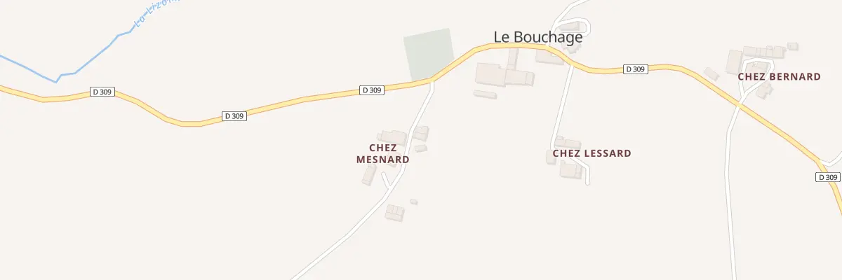 Plan du 3 Chez Mesnard au Bouchage