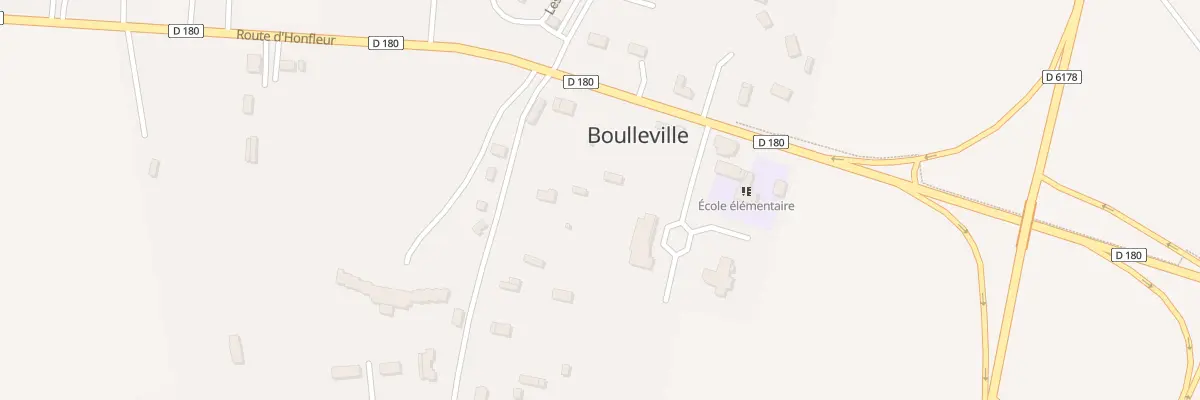 Plan du 1237 Rte d’Honfleur à Boulleville