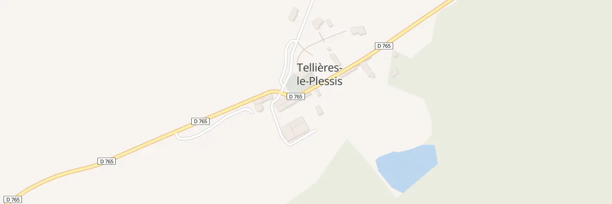 Plan du 1 Rue du Vieux Chêne à Tellières-le-Plessis