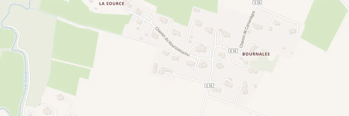 Plan du 1266 Che de Roucoutoucou à Condom