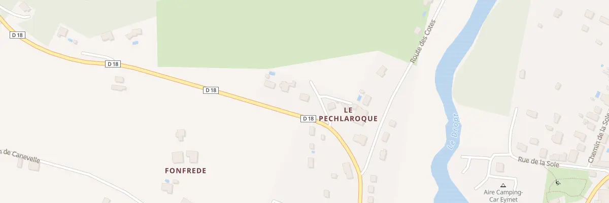Plan du 20 Rte St Foy La Grande à Eymet