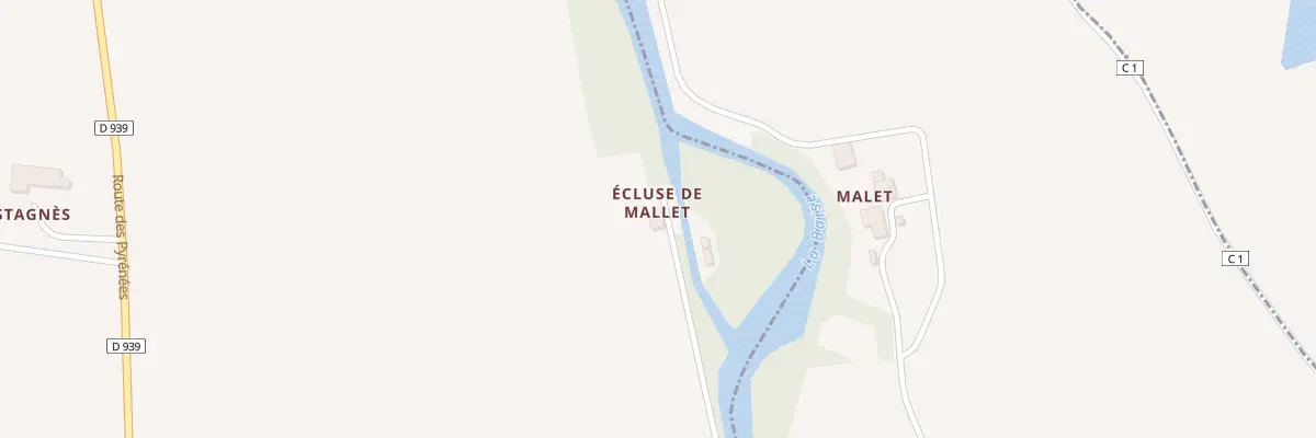 Plan du 5019 Ecluse du Mallet à Rozès