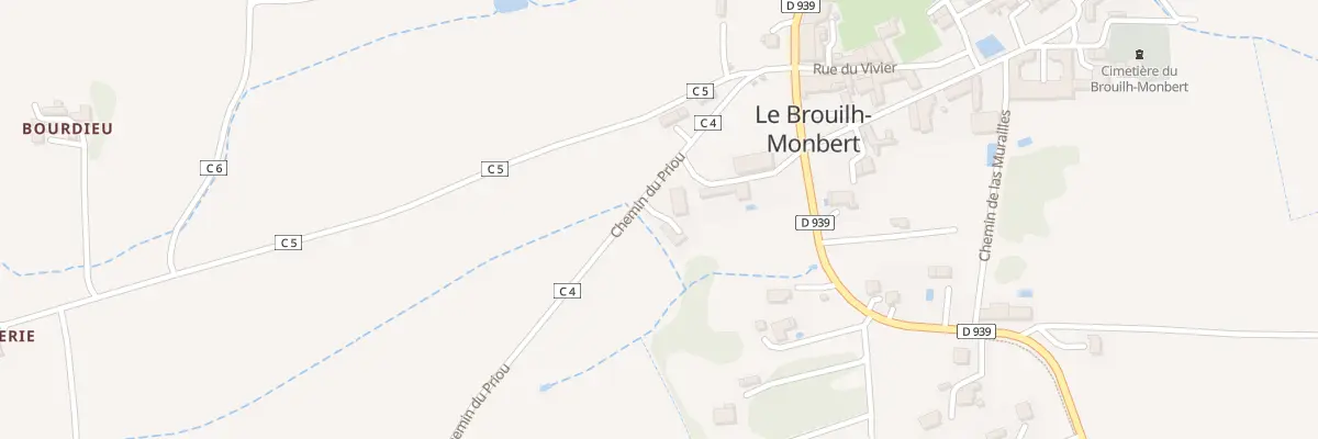 Plan du 5159 Au Priou au Brouilh-Monbert
