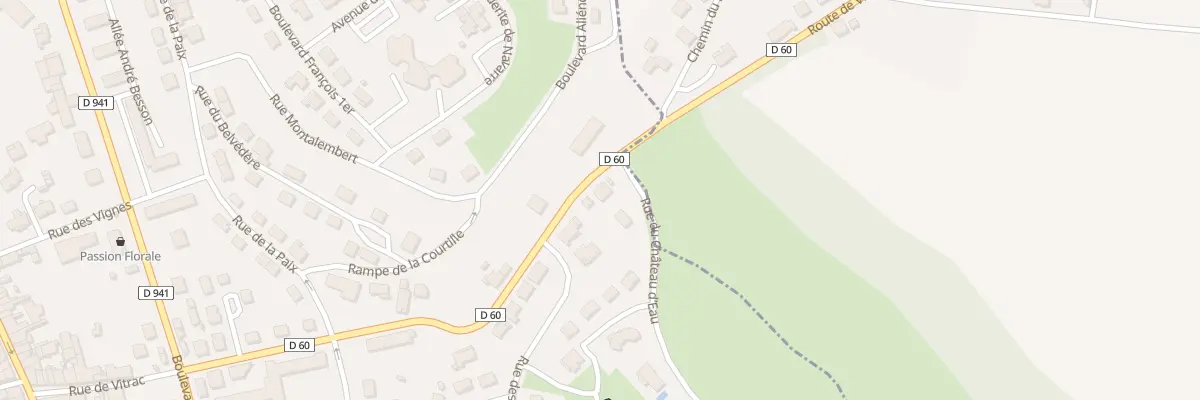 Plan du 23 Rue de Vitrac à La Rochefoucauld-en-Angoumois
