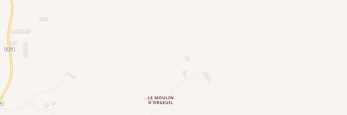 Plan du 2 Le Moulin d’Orgueil à Ferrières-la-Verrerie