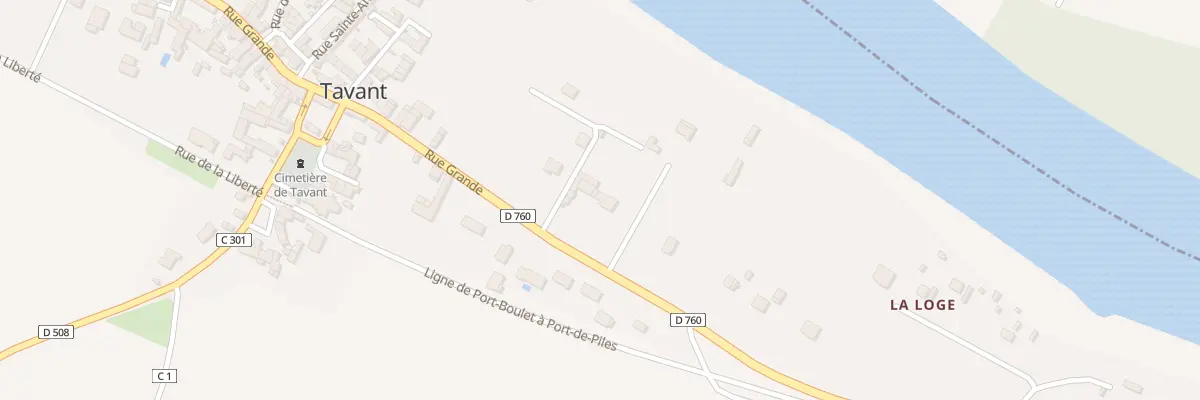 Plan du 61 Le Bourg à Tavant