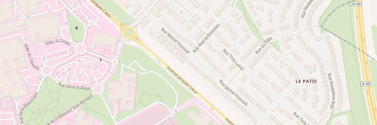 Plan du 28 Rue Michel Foucault à Poitiers