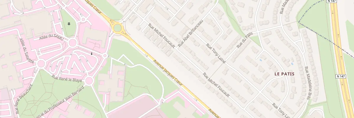 Plan du 30 Rue Michel Foucault à Poitiers