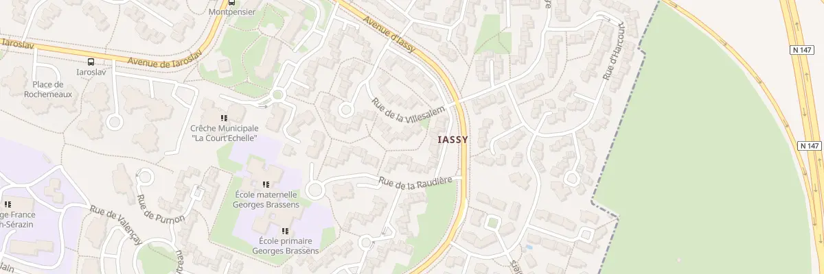 Plan du 9 Rue de Villesalem à Poitiers