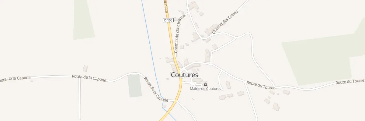 Plan du 7 Le Bourg à Coutures